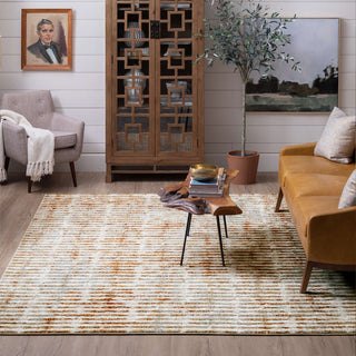 Karastan Vanguard by Drew and Jonathan Home Steadfast Spice Area Rug Room Scene Featured
