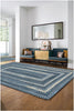 Capel Alliance 0225 Denim Area Rug Rectangle/Vertical Stripe Rectangle