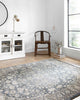 Loloi II Teagan TEA-01 Denim/Mist Area Rug Room Scene 2