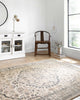 Loloi II Teagan TEA-01 Natural/Light Grey Area Rug Room Scene 2
