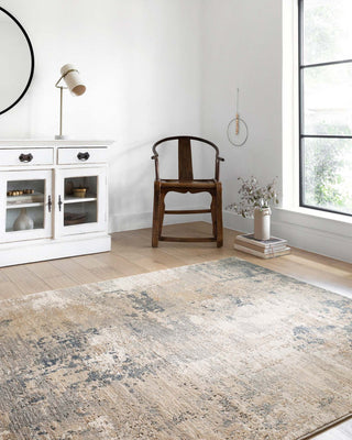 Loloi II Teagan TEA-06 Sand/Mist Area Rug Room Scene 2