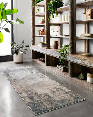 Loloi II Teagan TEA-08 Ivory/Mist Area Rug Room Scene 3