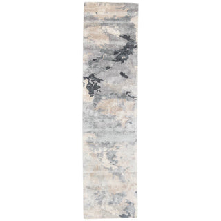 Jaipur Living Transcend Glacier TRD04 Gray/Dark Blue Area Rug Runner Image