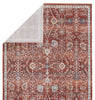 Jaipur Living Terra Katalia TRR14 Red/Blue Area Rug by Vibe - Folded Corner