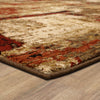 Karastan Elements Treviso Gold Area Rug Corner 