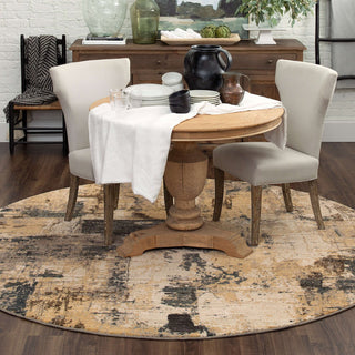 Karastan Elements Treviso Gray Area Rug Room Scene 3 