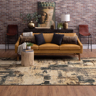Karastan Elements Treviso Gray Area Rug Room Scene Featured 