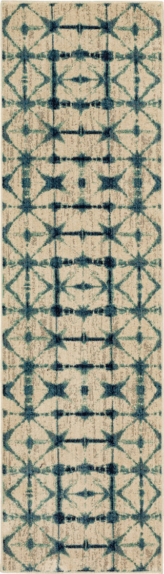 Karastan Expressions Triangle Accordion Beige Area Rug by Scott Living