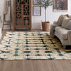 Karastan Expressions Triangle Accordion Beige Area Rug by Scott Living Featured