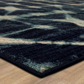 Karastan Expressions Triangle Accordion Indigo Area Rug by Scott Living