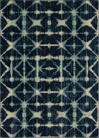 Karastan Expressions Triangle Accordion Indigo Area Rug by Scott Living Main Image
