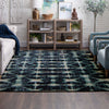 Karastan Expressions Triangle Accordion Indigo Area Rug by Scott Living