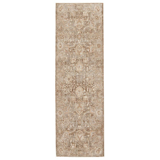 Jaipur Living Vienne Baptiste VNE02 Dark Taupe/Gold Area Rug Runner Image