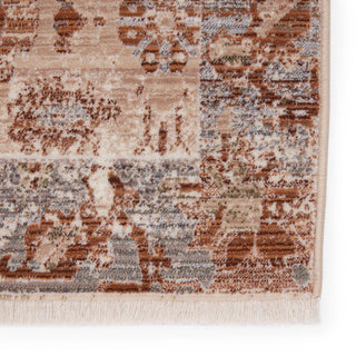 Jaipur Living Zefira Luana ZFA01 Beige/Rust Area Rug - Close Up