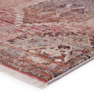 Jaipur Living Zefira Kyda ZFA04 Pink/Gray Area Rug - Corner