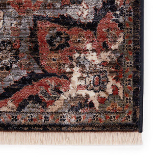 Jaipur Living Zefira Amena ZFA09 Black/Dark Taupe Area Rug - Close Up