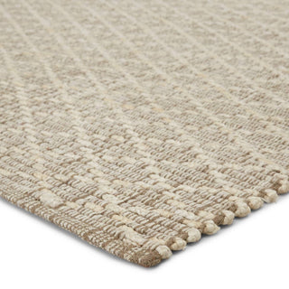 Jaipur Living Zealand Cecil ZLN02 Light Taupe/Ivory Area Rug - Corner