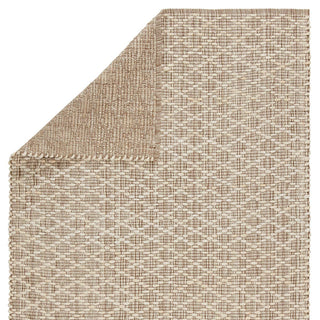 Jaipur Living Zealand Cecil ZLN02 Light Taupe/Ivory Area Rug - Folded Corner