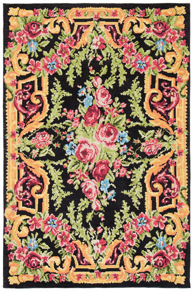 Safavieh Classic Vintage CLV112Z Black/Rose Area Rug