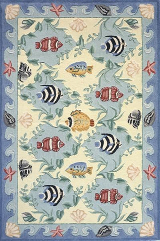 Momeni Coastal CC-01 Blue Area Rug 