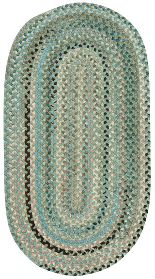 Capel Blewett Falls 0028 Green 200 Area Rug Oval