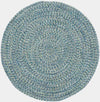 Capel Sea Pottery 0110 Blue 400 Area Rug Round
