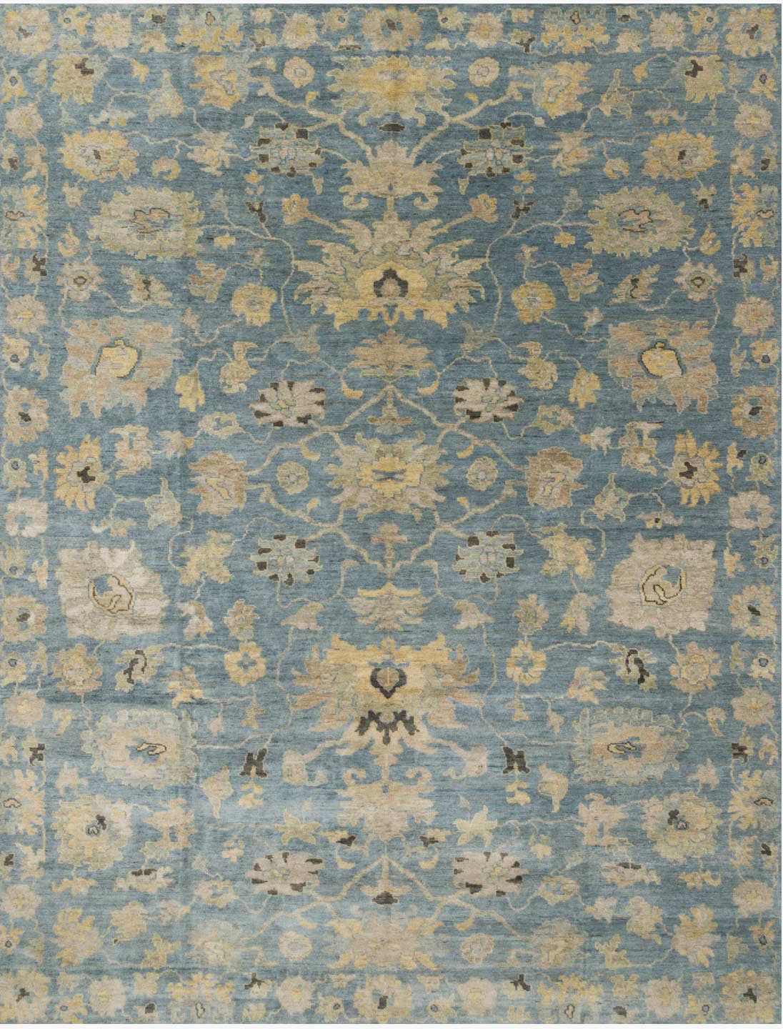 Loloi Indo Transitional Wool One of a Kind Blue Area Rug