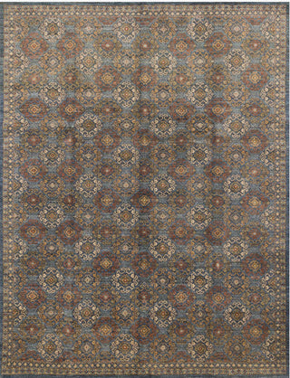 Loloi Vintage Wool Pakistan One of a Kind Brown/Blue Area Rug