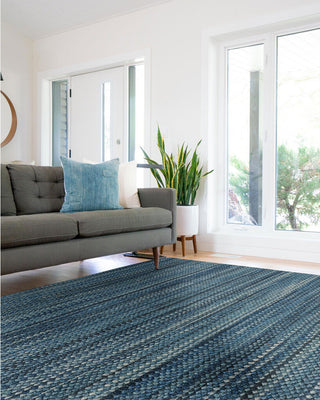 Capel Lawson 0209 Medium Blue Area Rug Rectangle Roomshot Image 1 Feature