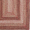 Capel Sturbridge 0223 Maple Red Area Rug Concentric Rectangle Corner Image