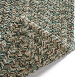 Capel Stockton 0224 Medium Green Area Rug Concentric Rectangle Backing Image