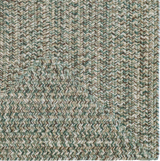 Capel Stockton 0224 Medium Green Area Rug Concentric Rectangle Corner Image