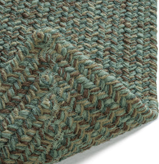 Capel Stockton 0224 Dark Green Area Rug Concentric Rectangle Backing Image