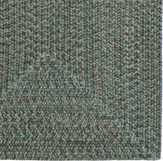 Capel Stockton 0224 Dark Green Area Rug Concentric Rectangle Corner Image