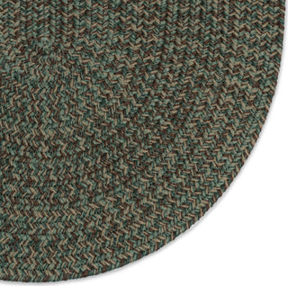 Capel Stockton 0224 Dark Green Area Rug Oval Corner Image