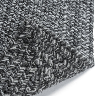 Capel Stockton 0224 Dark Gray Area Rug Concentric Rectangle Backing Image