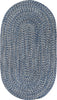 Capel Stockton 0224 Medium Blue Area Rug Oval