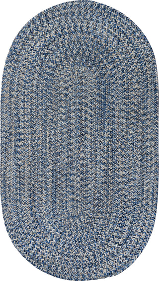 Capel Stockton 0224 Medium Blue Area Rug Oval