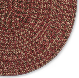 Capel Stockton 0224 Dark Red Area Rug Oval Corner Image