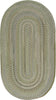 Capel Melange 0226 Green Area Rug Oval