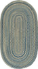 Capel Melange 0226 Blue Beige Area Rug Oval