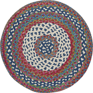 Capel Wanderer 0228 Global Blue Area Rug Round