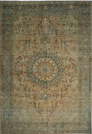 Loloi Turkish Hand Knots One of a Kind Beige/Light Blue Area Rug main image