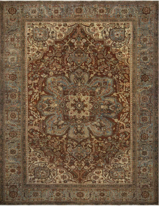 Loloi Turkish Hand Knots One of a Kind Rust/Grey Area Rug