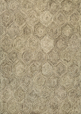 Couristan Graphite Hexagons Ivory/Latte Area Rug