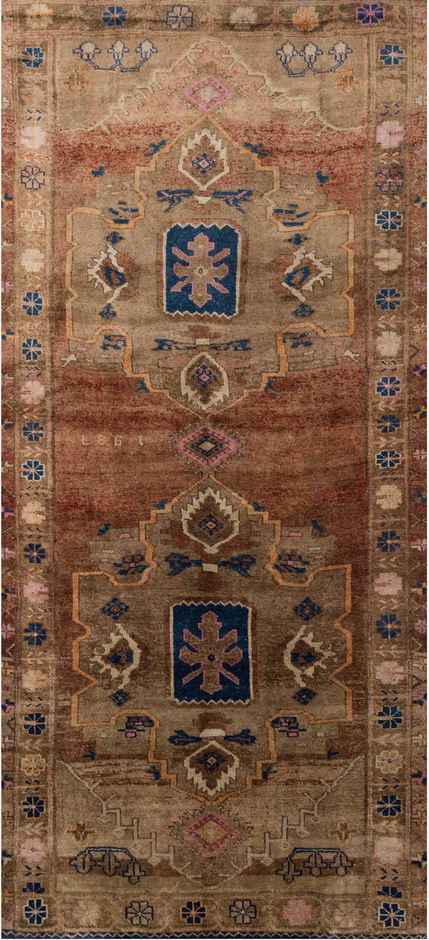 Loloi Turkish Hand Knots One of a Kind Brown/Red Area Rug