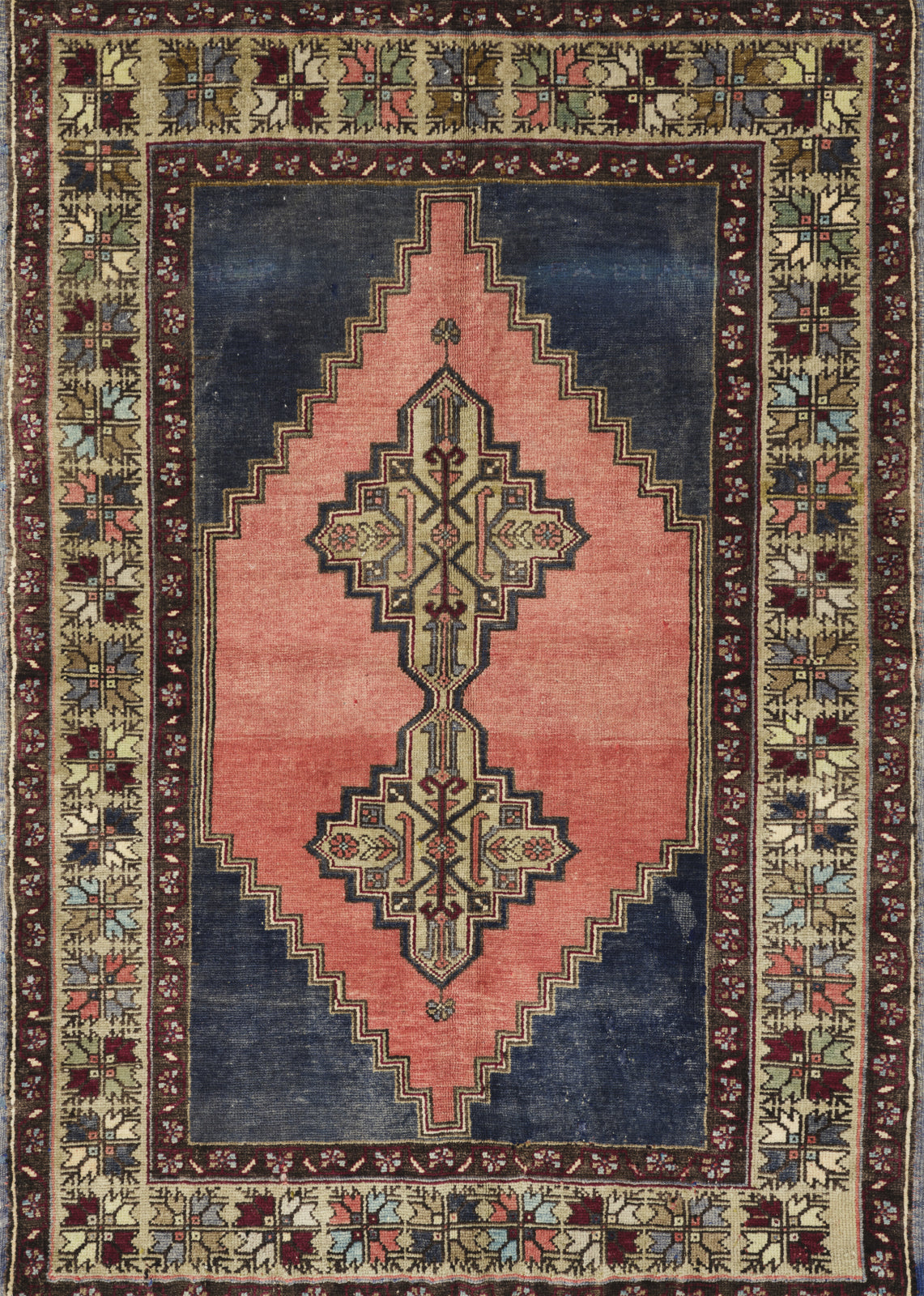 Loloi Turkish Hand Knots One of a Kind Brown/Blue Area Rug