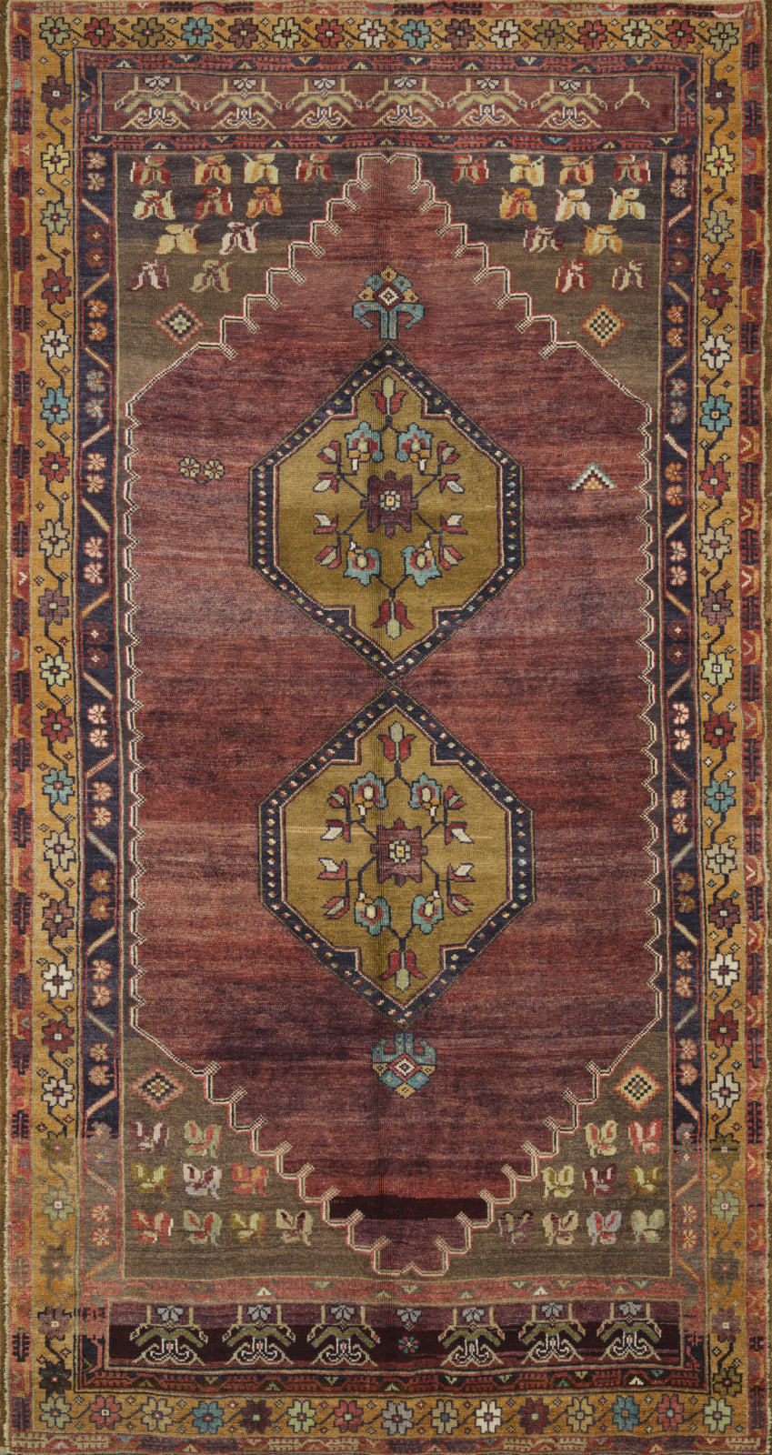 Loloi Turkish Hand Knots One of a Kind Red/Gold Area Rug