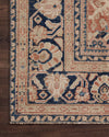 Loloi Persian One of a Kind Red Area Rug Corner Image