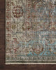 Loloi Persian One of a Kind Red Area Rug Corner Image